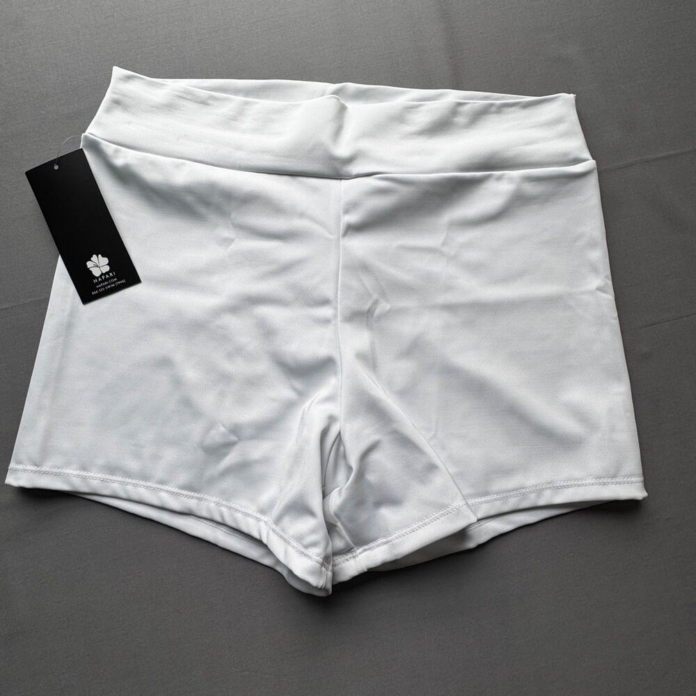 NWT Hapari Tummy Tuk Swim Shorts Women's XL White